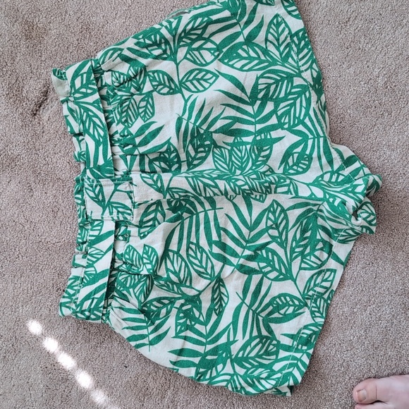 Linen palm leaf shorts - Picture 4 of 5